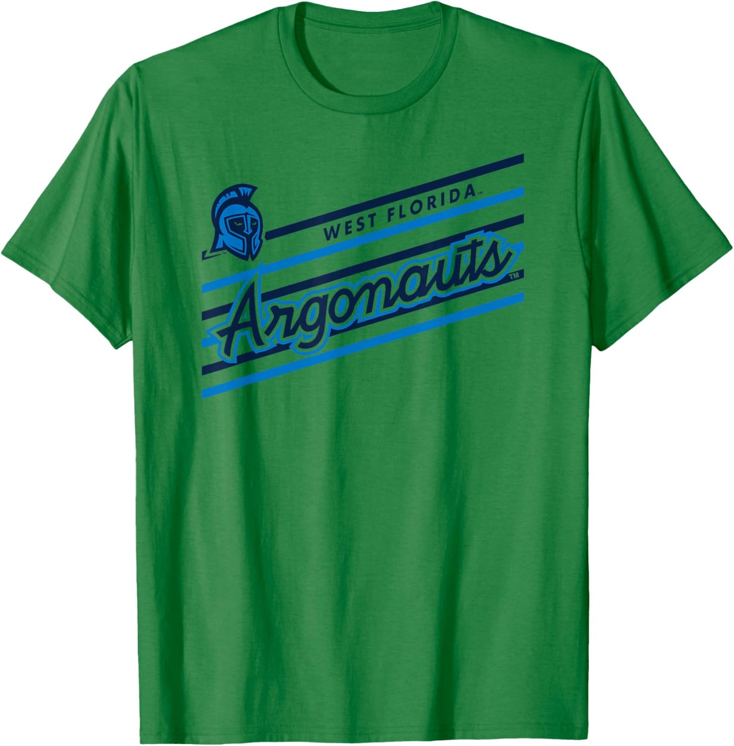 West Florida Argonauts Retro Performer White T-Shirt - T-Shirt | Irish Green