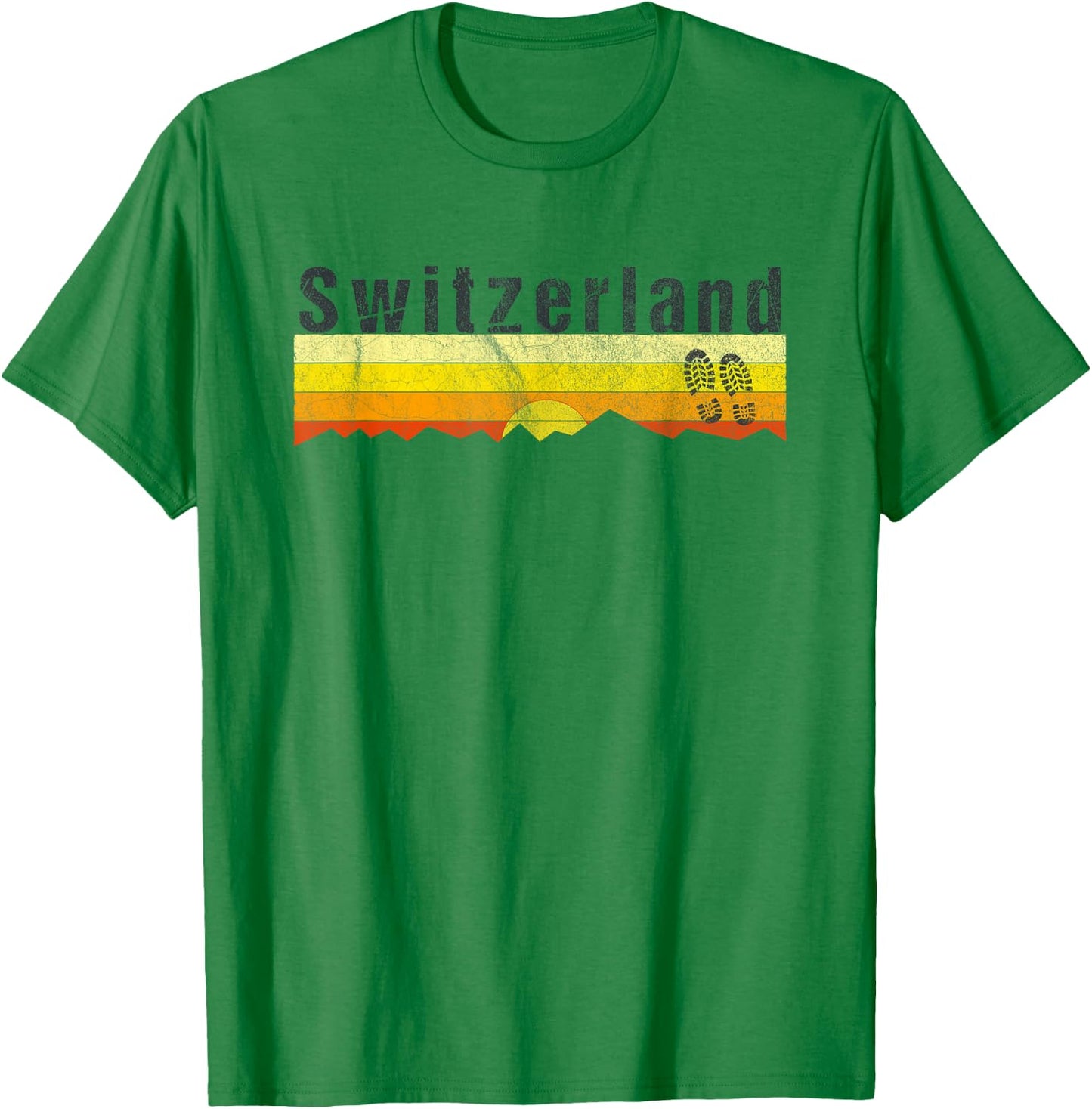 Vintage Switzerland Gift T-Shirt - T-Shirt | Irish Green