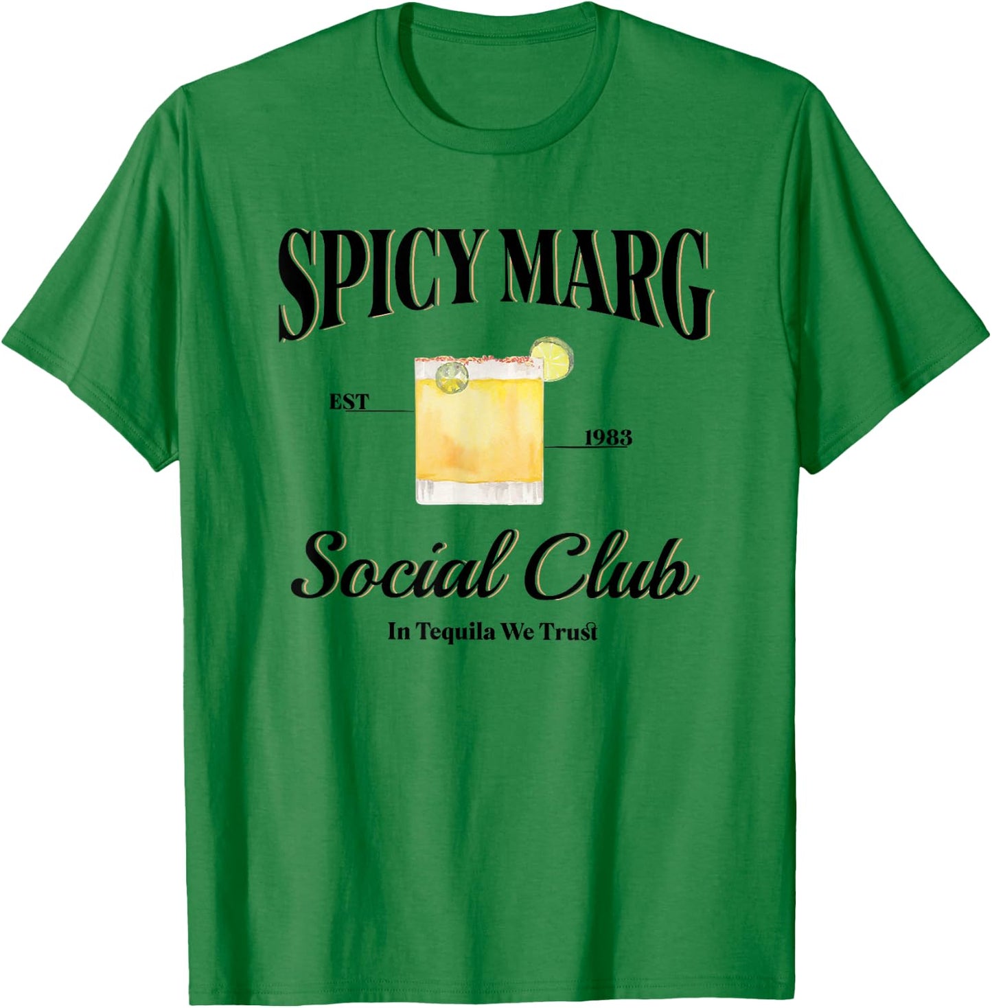 Spicy Marg Social Club T-Shirt - T-Shirt | Irish Green