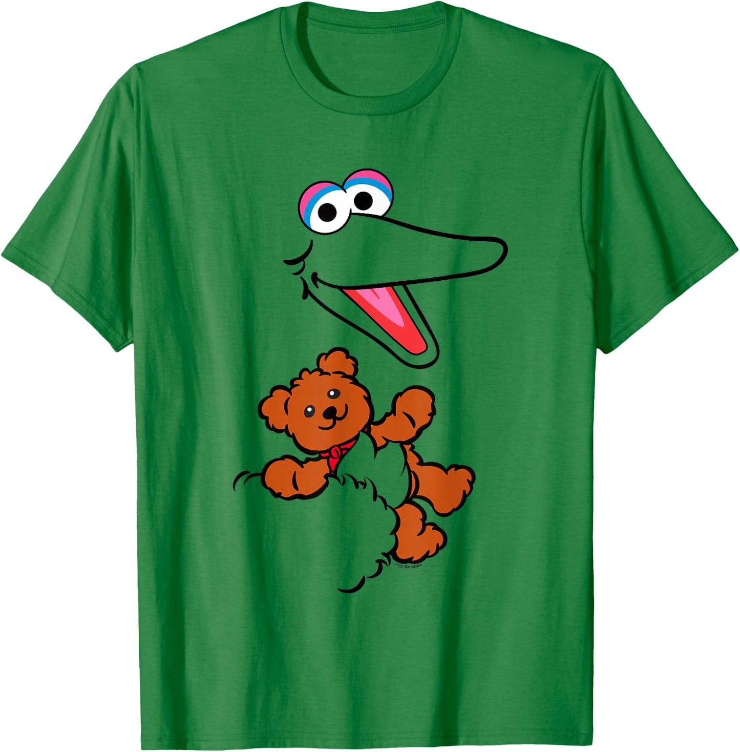 Sesame Street Big Bird Radar Face Halloween Costume T-Shirt - T-Shirt | Irish Green