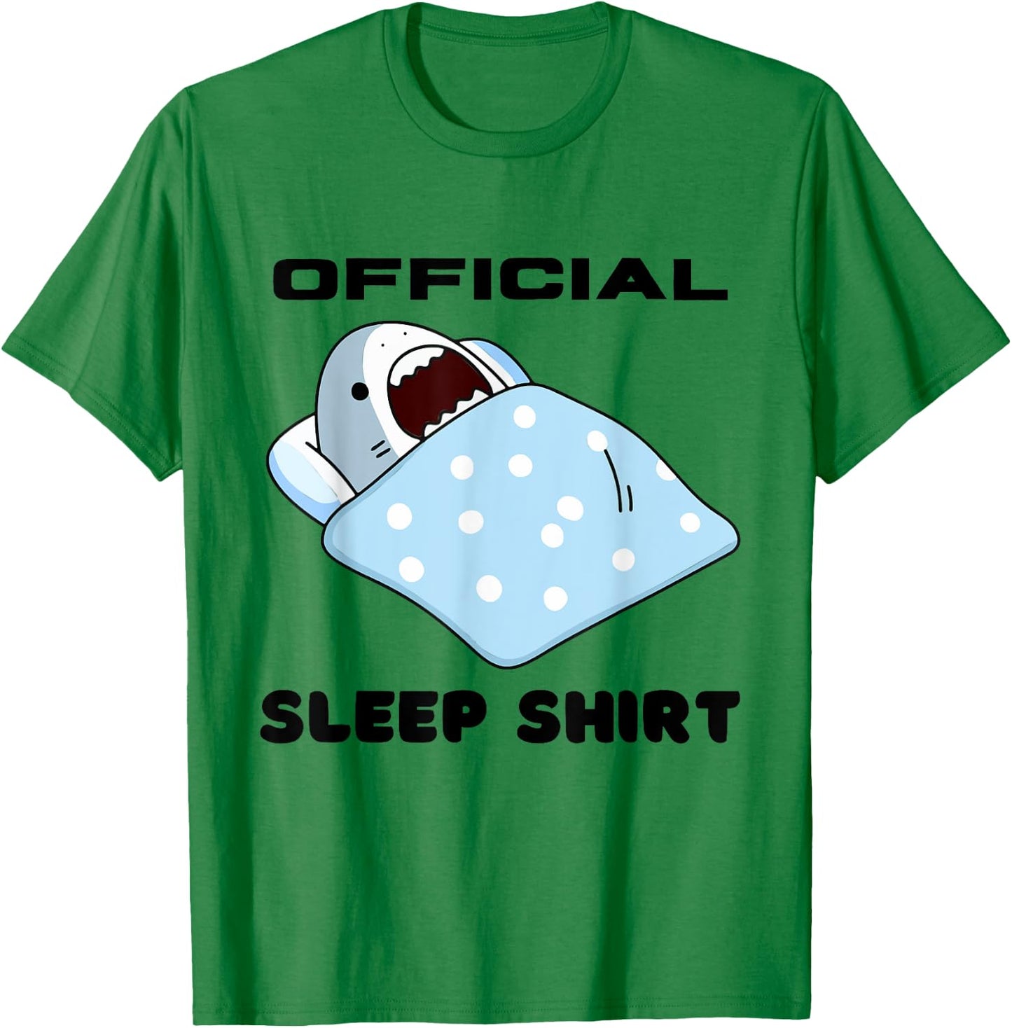 Shark Official Napping Pajamas Nightgown T-Shirt - T-Shirt | Irish Green