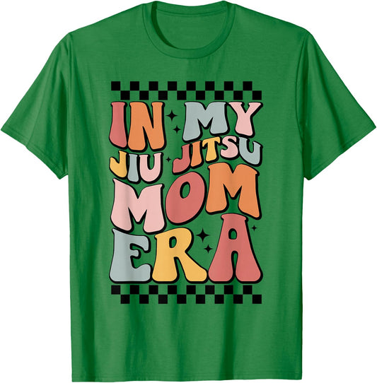 In My Jiu Jitsu Mom Era Retro Groovy Mama Mom Life Saying T-Shirt - T-Shirt | Irish Green