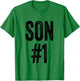 Number 1 Son T-Shirt - T-Shirt | Irish Green