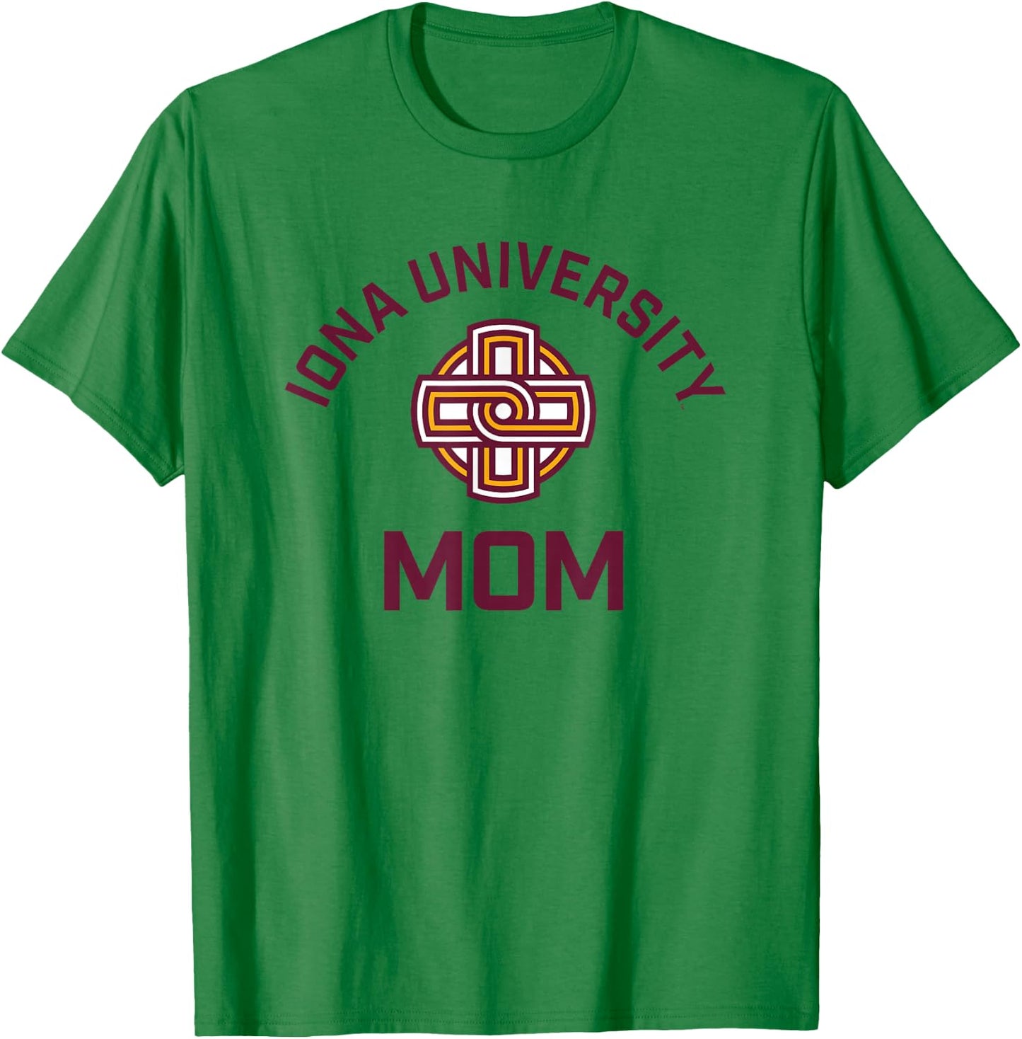 Iona University Gaels Arched Mom T-Shirt - T-Shirt | Irish Green