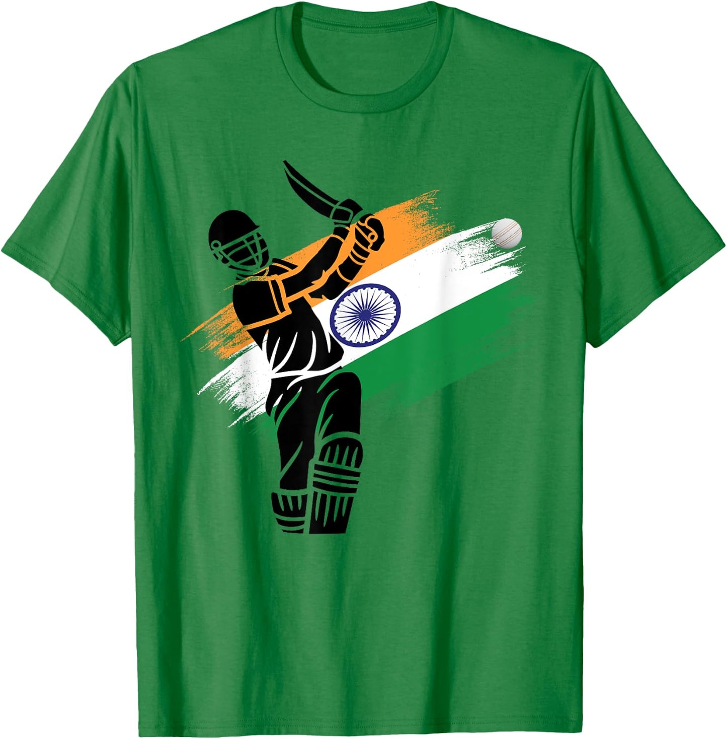India Cricket 2024 Jersey Indian Cricket Squad Flag of India T-Shirt - T-Shirt | Irish Green