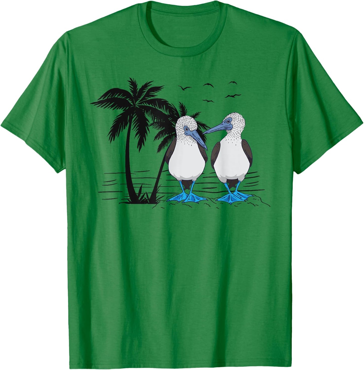 Seabirds Blue-footed Booby Bird Watching T-Shirt - T-Shirt | Irish Green