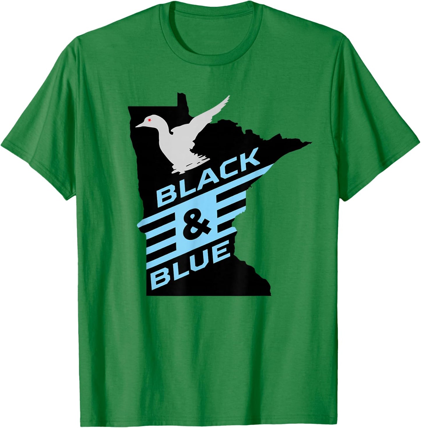 Minnesota Soccer Loon Black & Blue T-Shirt - T-Shirt | Irish Green