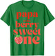 Papa of the Berry Sweet One Strawberry Party T-Shirt - T-Shirt | Irish Green