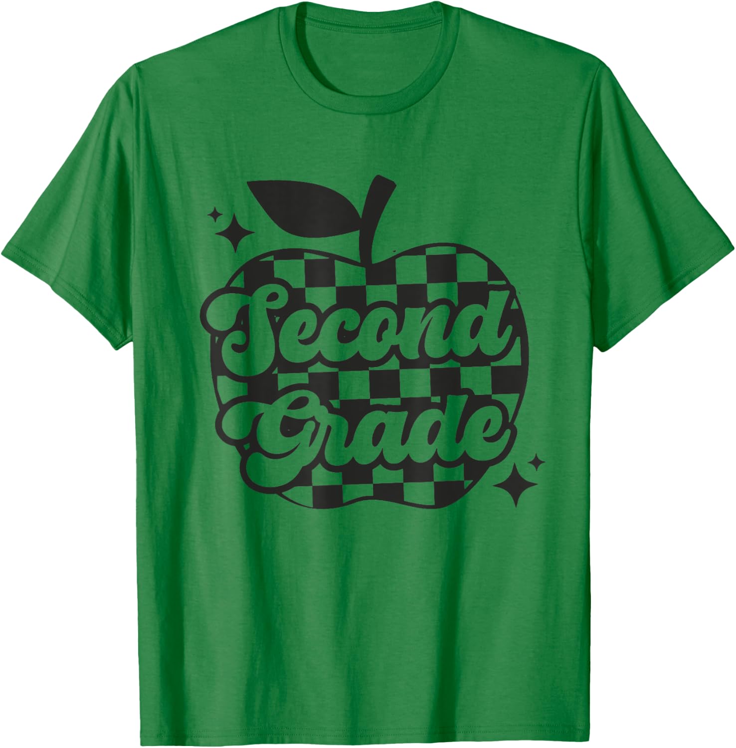 Second Grade Teacher Apple Back To School Boys Girls Kids T-Shirt - T-Shirt | Irish Green