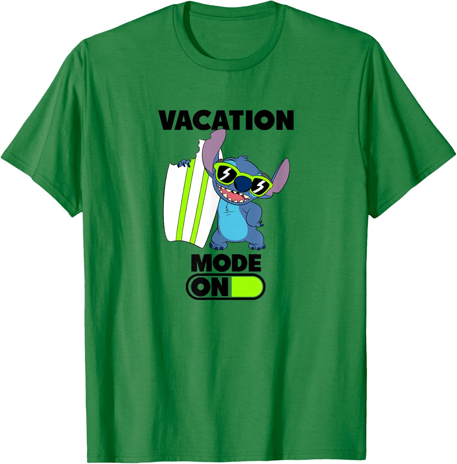 Lilo & Stitch - Vacation Mode T-Shirt - T-Shirt | Irish Green