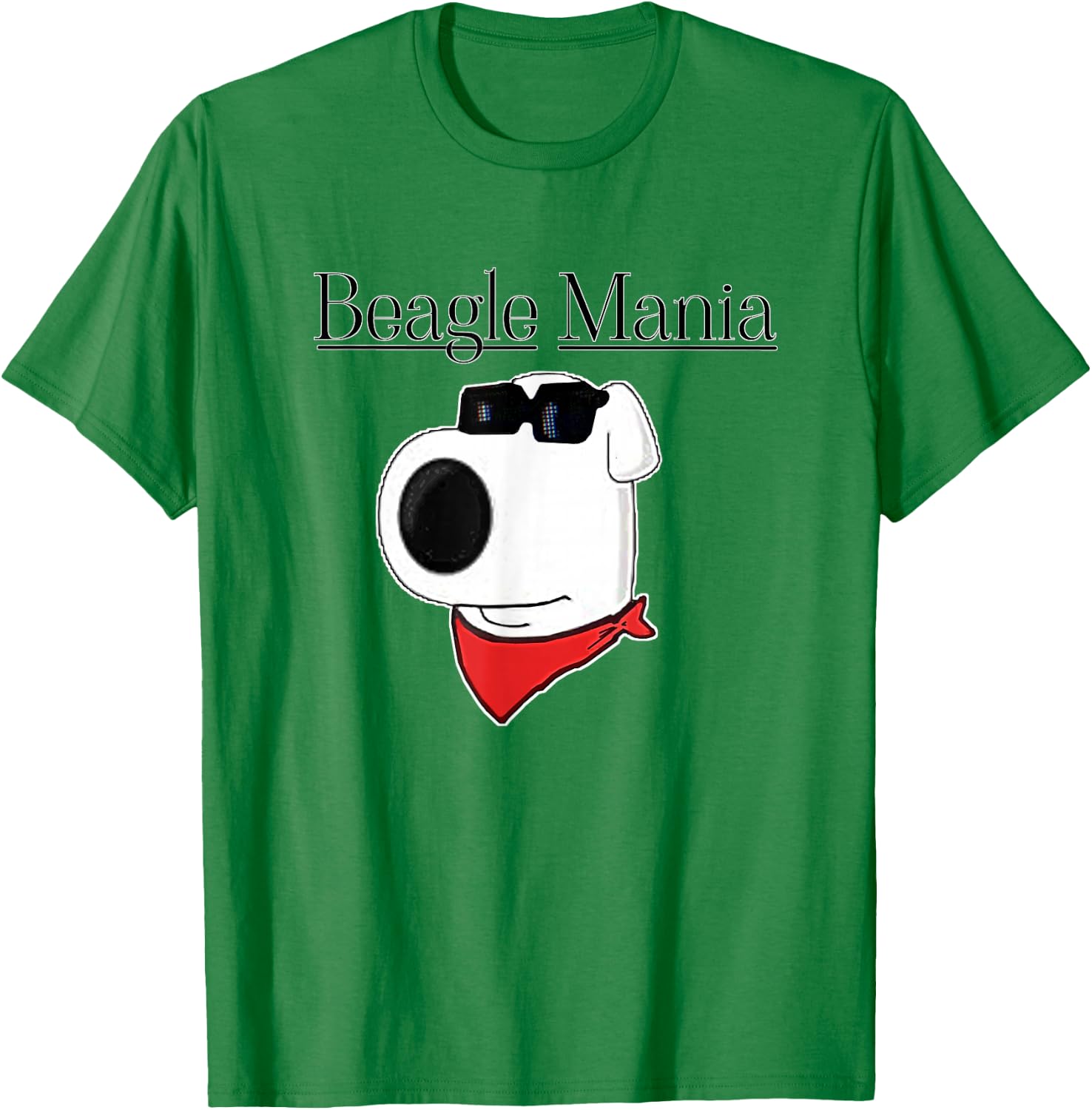 Beagle Mania Brewery Mascot Brian The Dog T-Shirt - T-Shirt | Irish Green