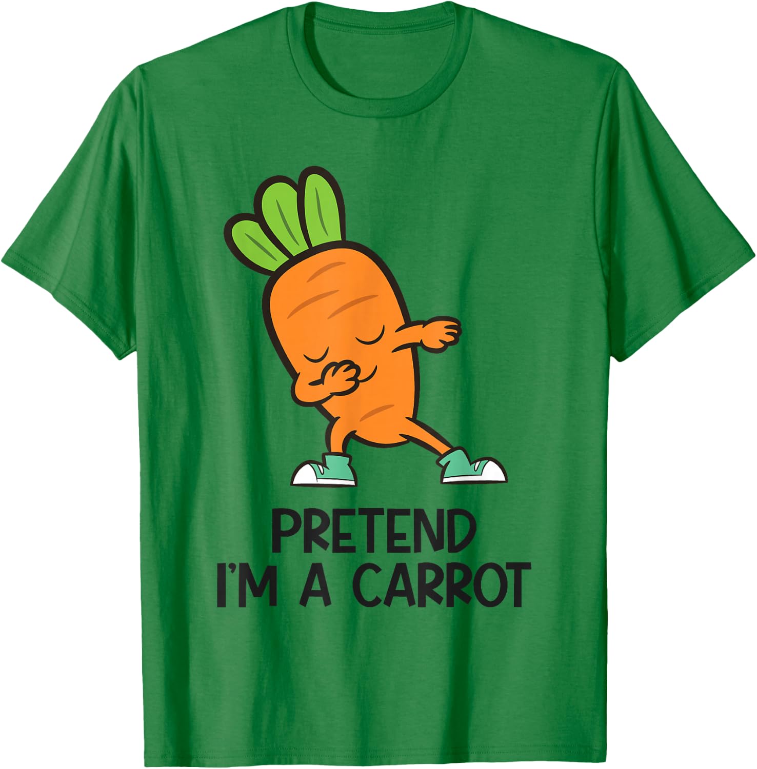 Pretend Im A Carrot Lazy Costume Carrot T-Shirt - T-Shirt | Irish Green