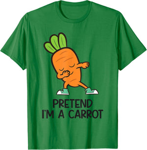 Pretend Im A Carrot Lazy Costume Carrot T-Shirt - T-Shirt | Irish Green