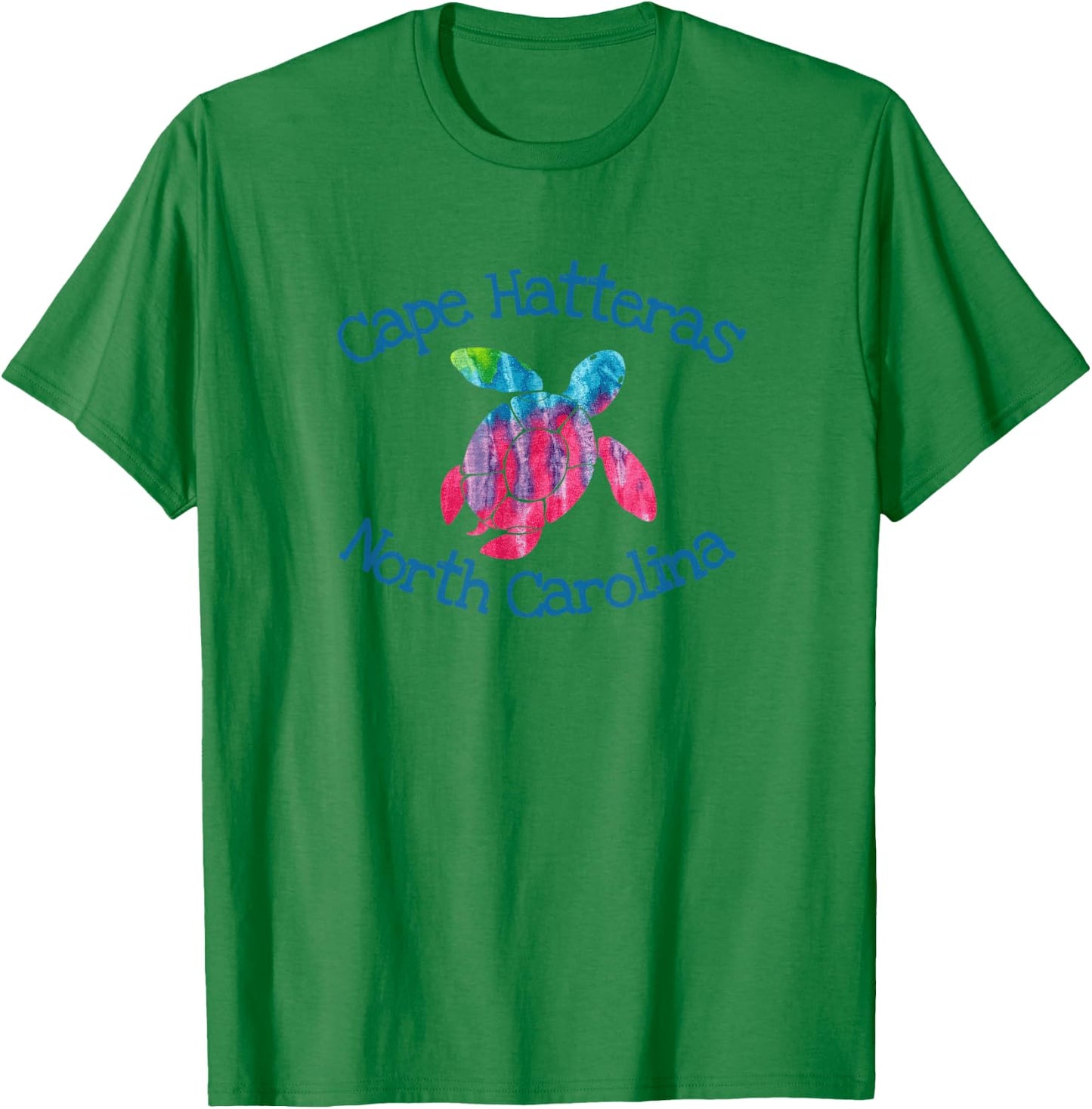 Cape Hatteras Coastal Wildlife Watercolor Loggerhead Turtle T-Shirt - T-Shirt | Irish Green