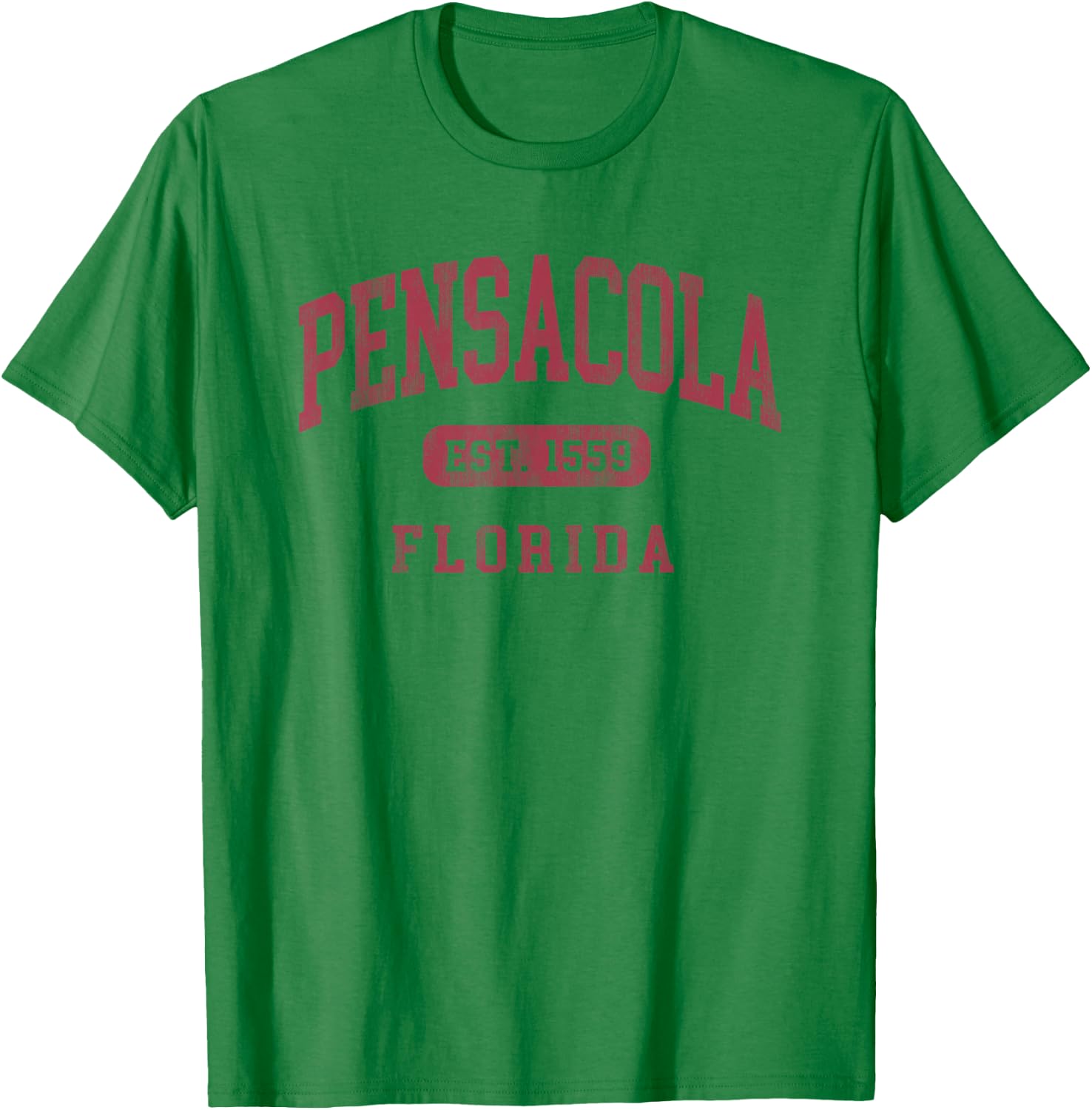 Pensacola Florida Vintage Established 1559 Beach Souvenir T-Shirt - T-Shirt | Irish Green