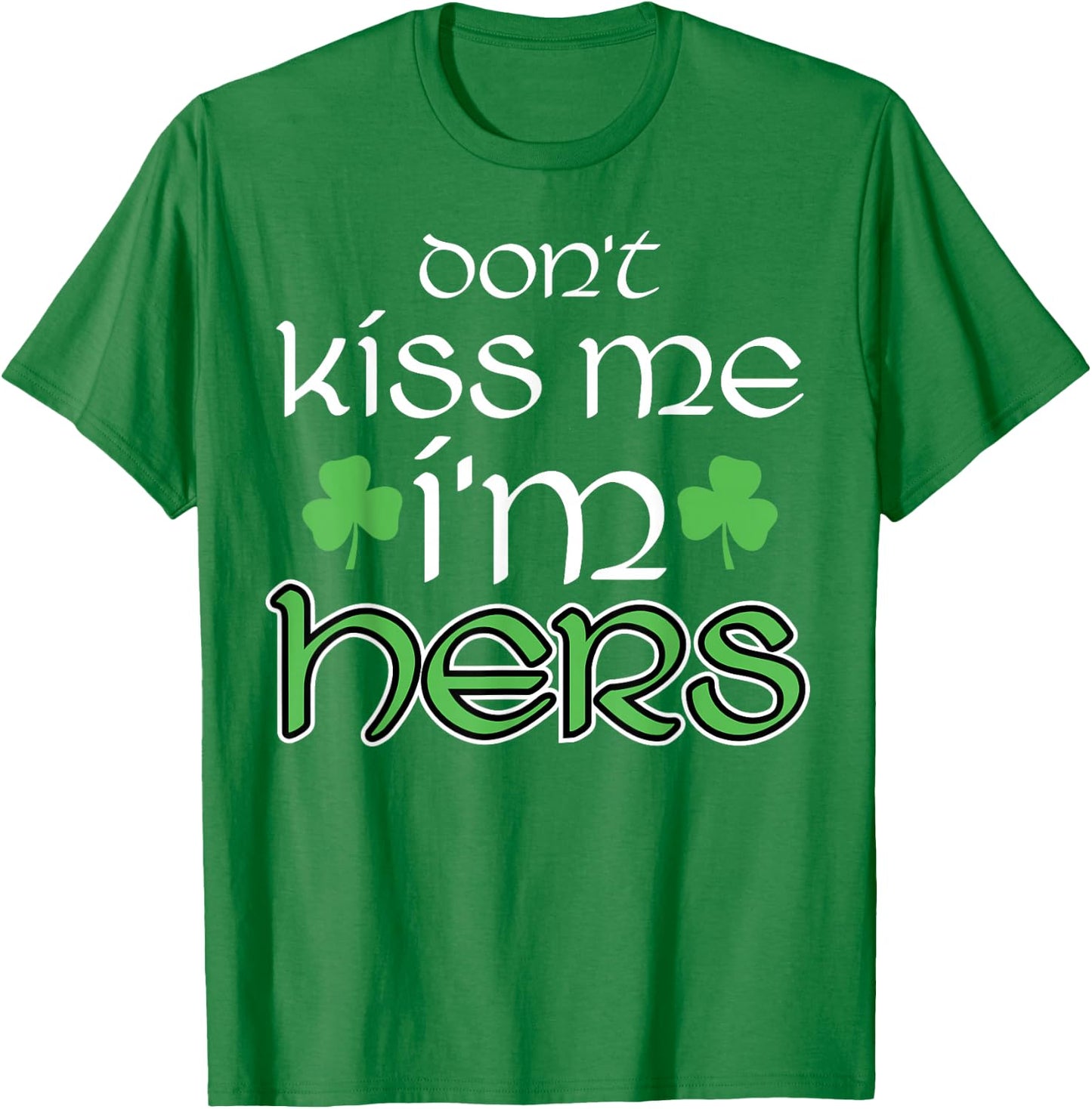 St Patricks Day Couple Matching His Hers Set 2 T-Shirt - T-Shirt | Irish Green