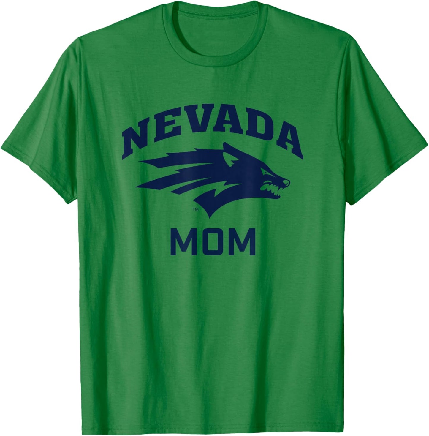 University of Nevada Reno Wolf Pack Arched Mom T-Shirt - T-Shirt | Irish Green