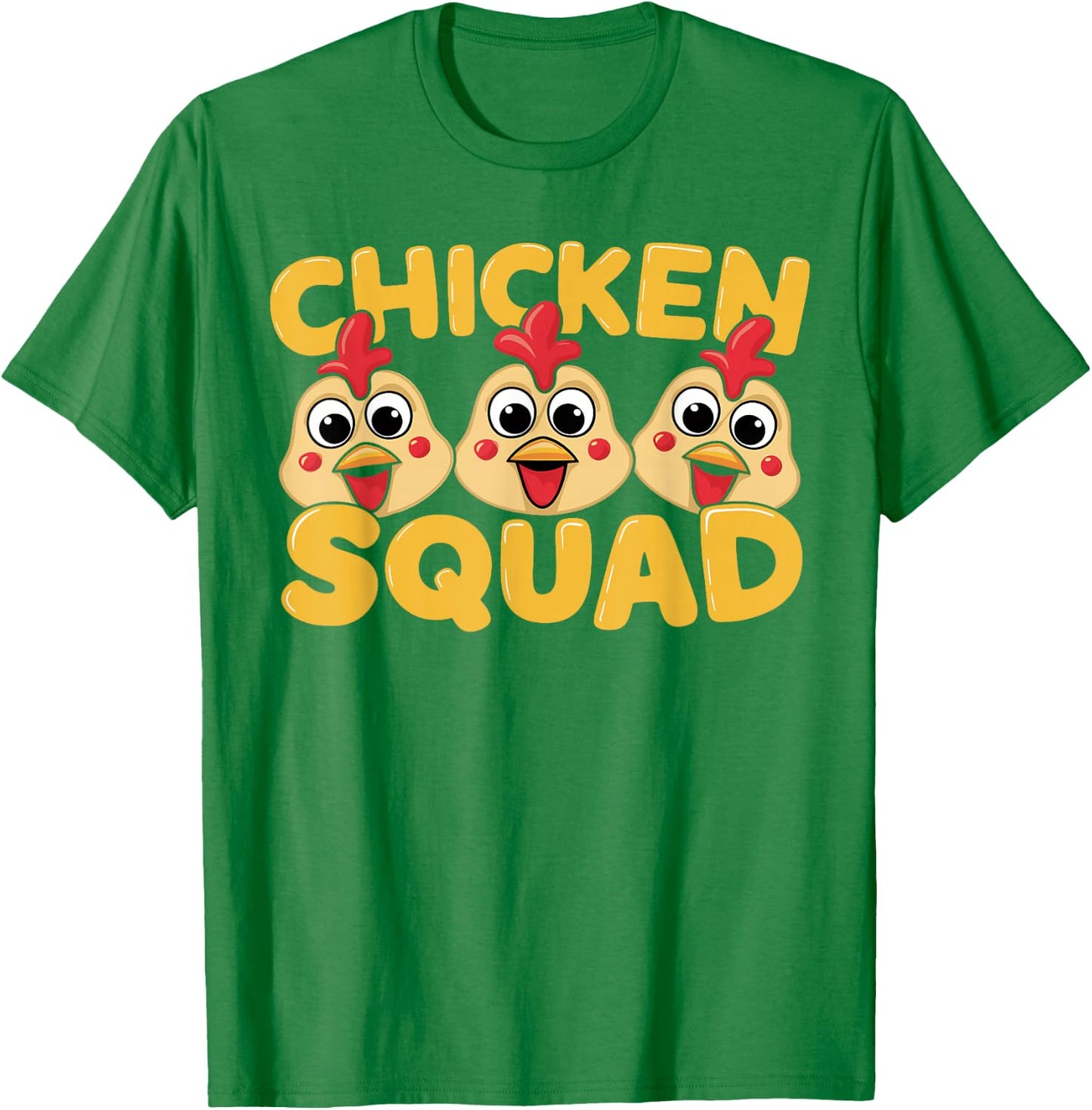 Kids Chicken Shirts for Chicken Lovers Chicken Squad | Kids Chicken T-Shirt - T-Shirt | Irish Green