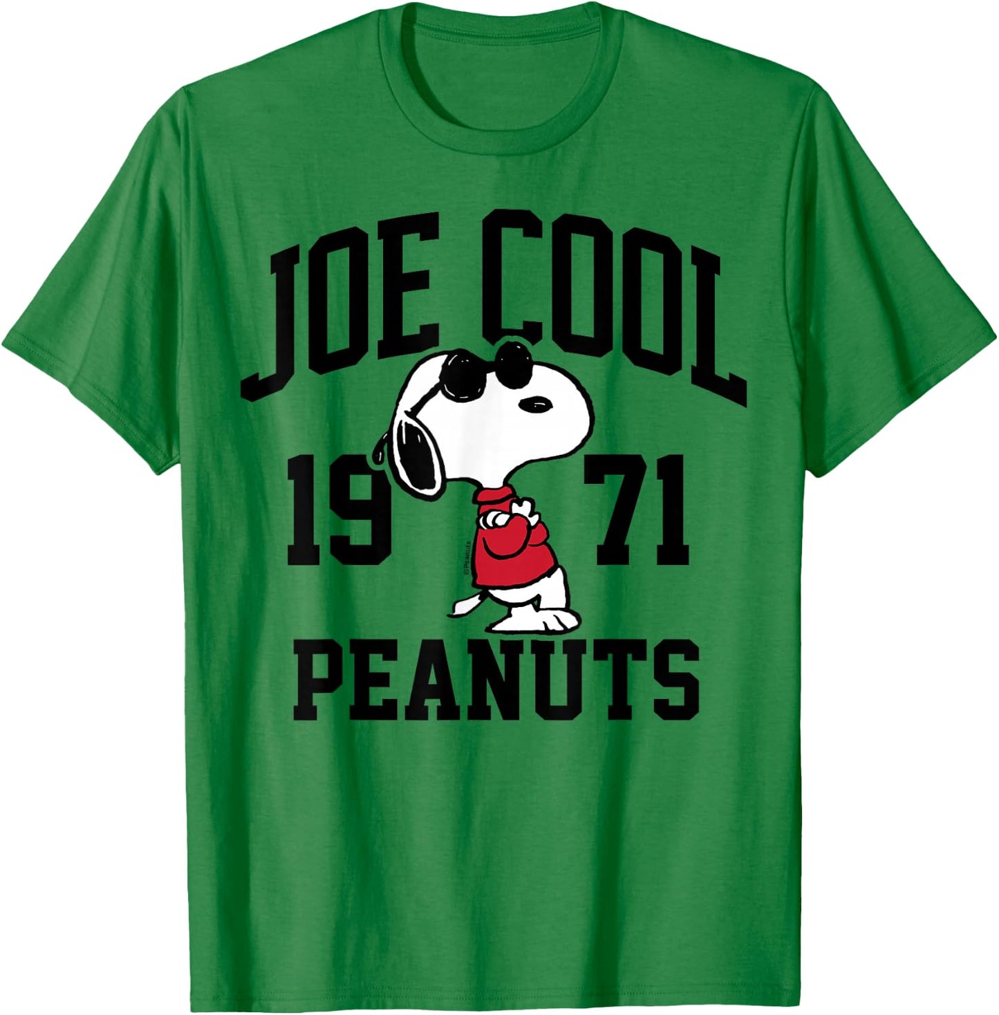Peanuts - Snoopy Joe Cool 1971 T-Shirt - T-Shirt | Irish Green