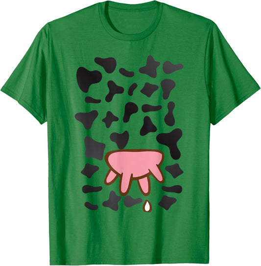 Funny Cow Utters Costume Animal Halloween Farming T-Shirt - T-Shirt | Irish Green