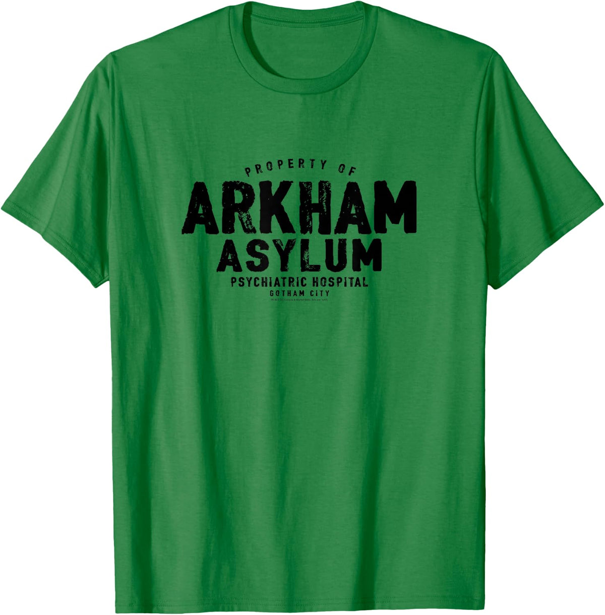 Batman Property of Arkham Asylum T-Shirt - T-Shirt | Irish Green