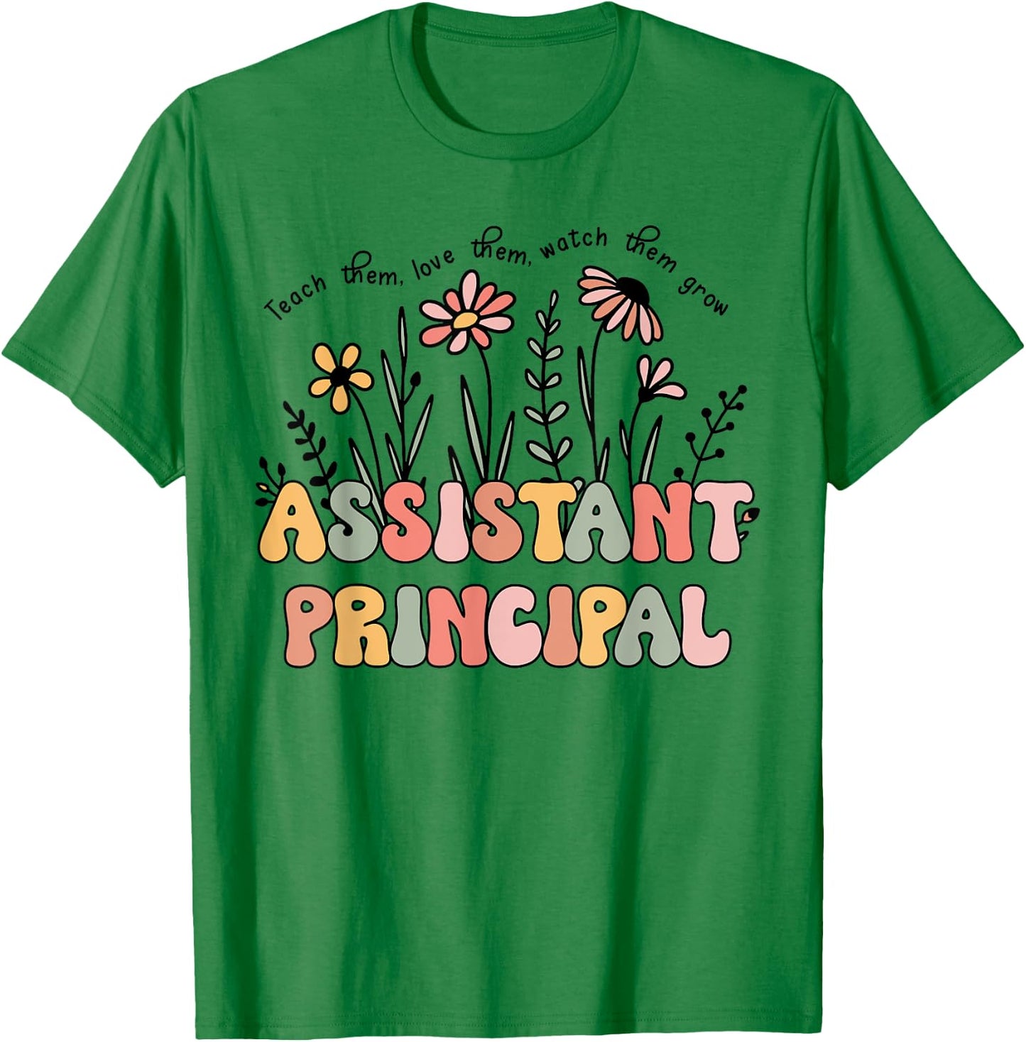Retro Floral Assistant Principal Shirt For Teachers Day Women T-Shirt - T-Shirt | Irish Green