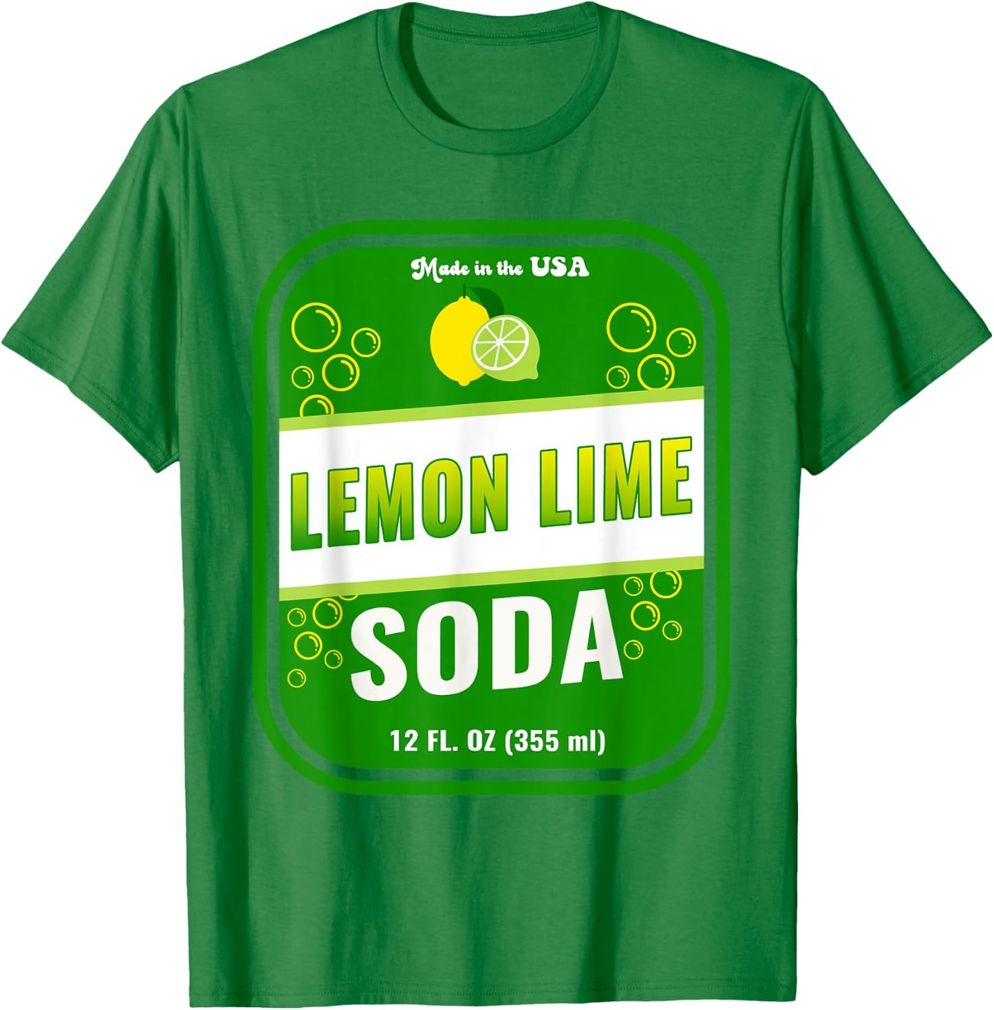 Halloween Costume Lemon Lime Soda Unique Costume Idea T-Shirt - T-Shirt | Irish Green