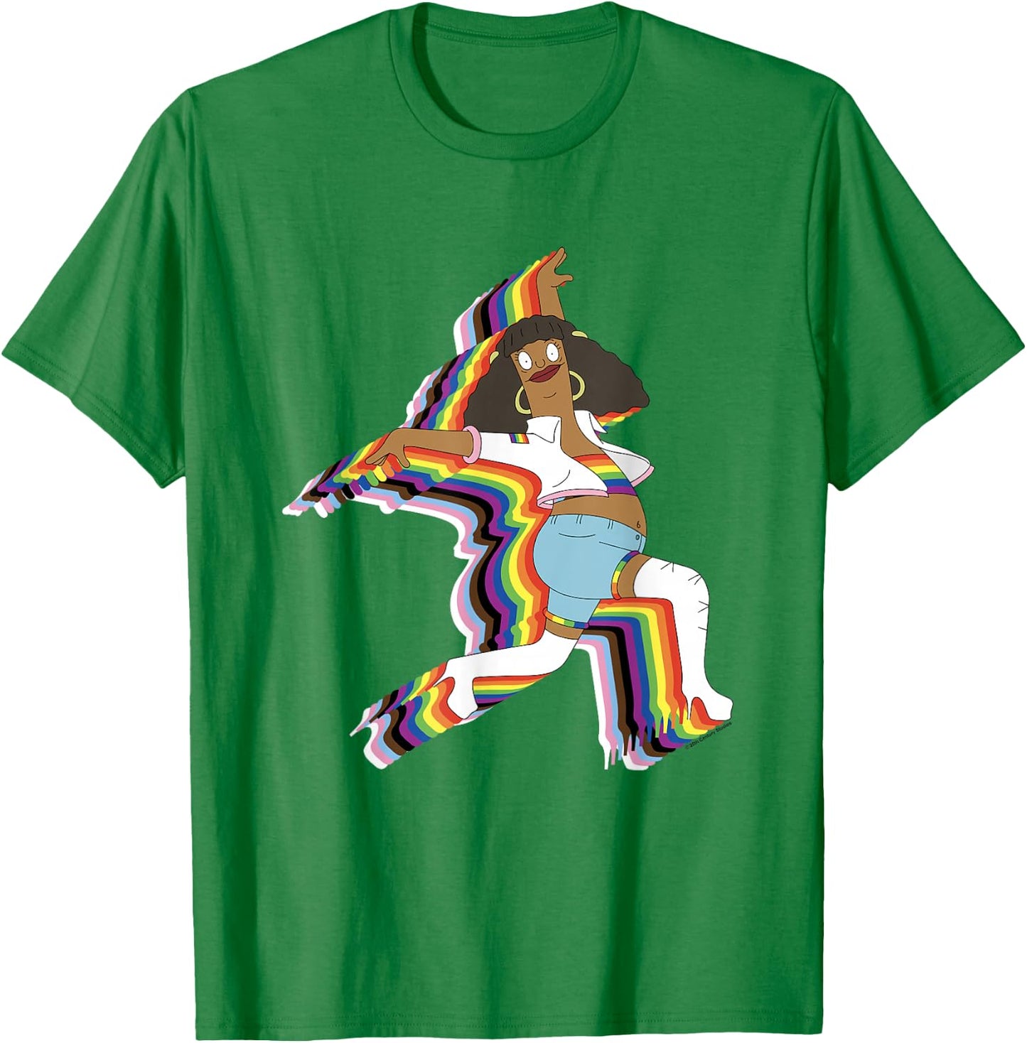 Bob's Burgers Iconic Marshmallow Dancing Chest Logo T-Shirt - T-Shirt | Irish Green