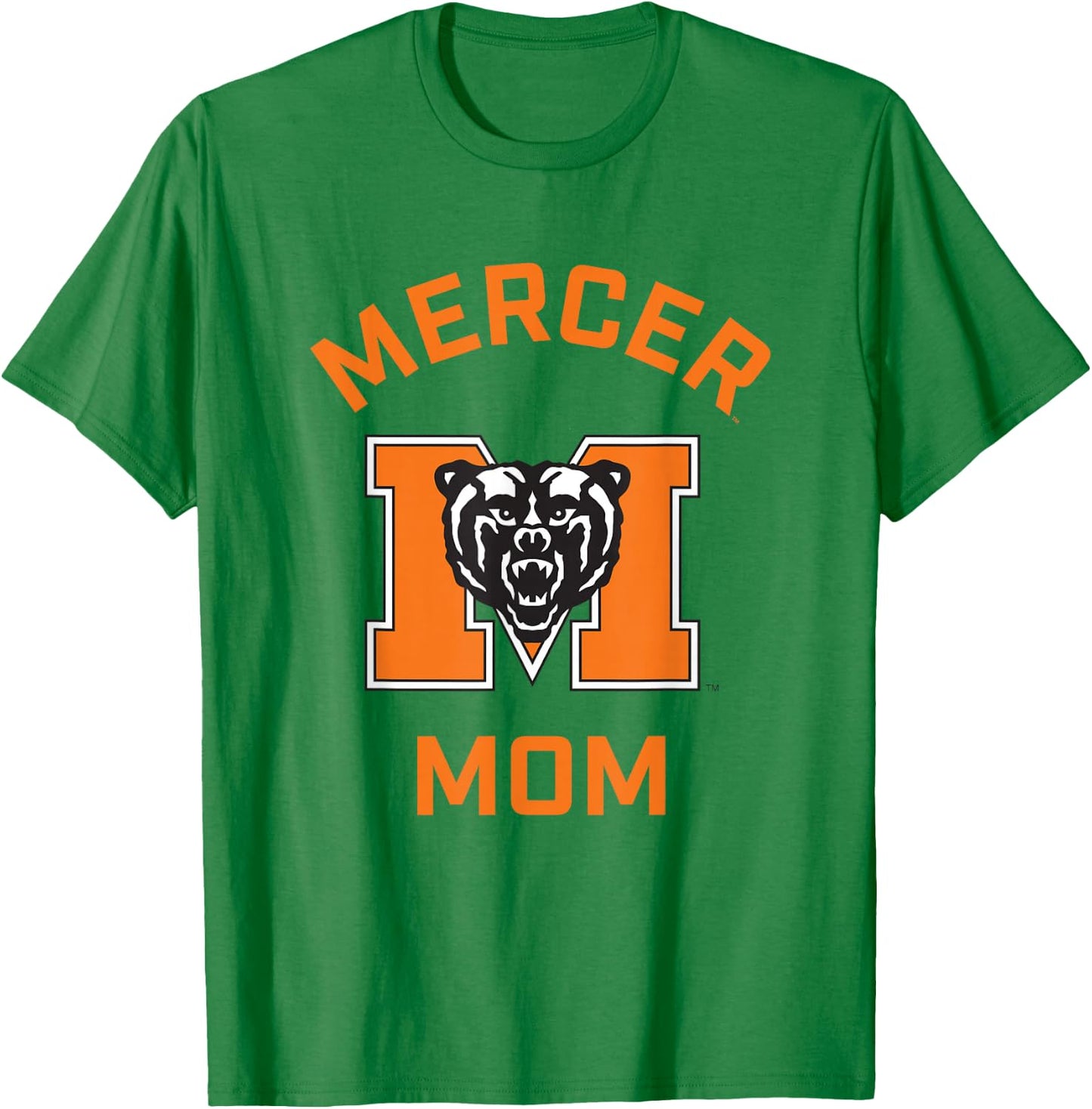 Mercer University Bears Arched Mom T-Shirt - T-Shirt | Irish Green