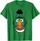 Sesame Street Bert Full Face Halloween Costume T-Shirt - T-Shirt | Irish Green