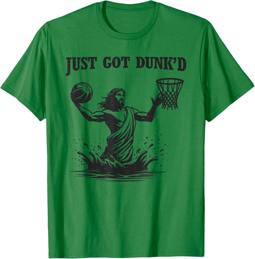 Just Got Dunked Funny Baptism Jesus Playing Basketball