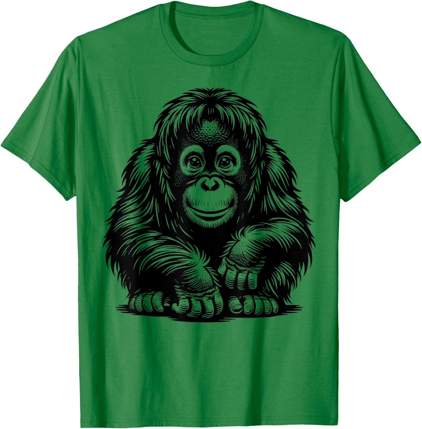 Vintage baby Orangutan Primate monkey adorable funny T-Shirt - T-Shirt | Irish Green