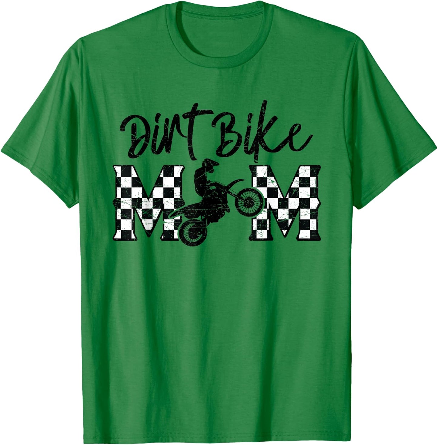 Dirt Bike Mom Motocross Proud Moto Dirt Bike Mama Rider T-Shirt - T-Shirt | Irish Green