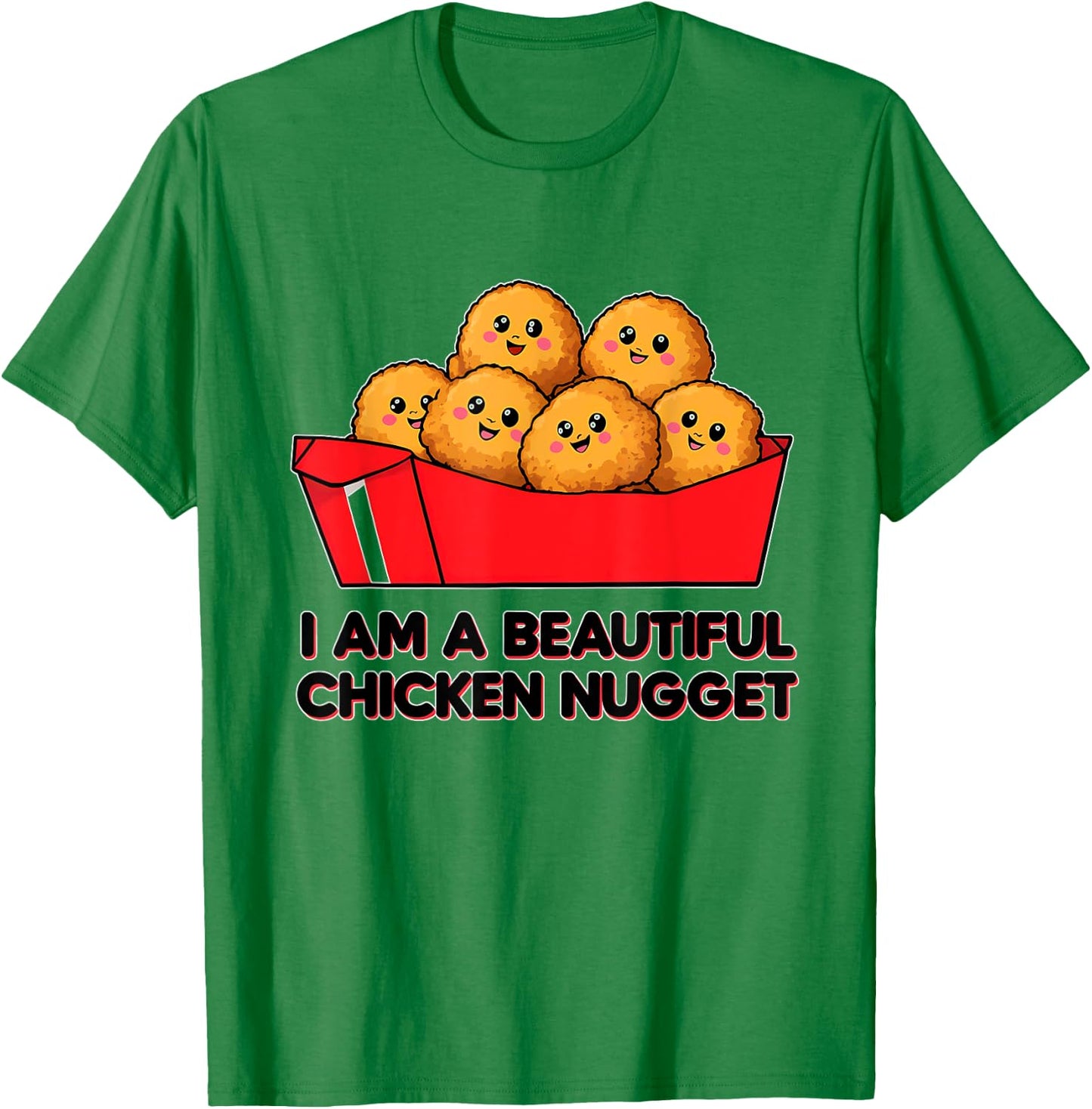 I'm A Beautiful Chicken Nugget Halloween Costume T-Shirt - T-Shirt | Irish Green