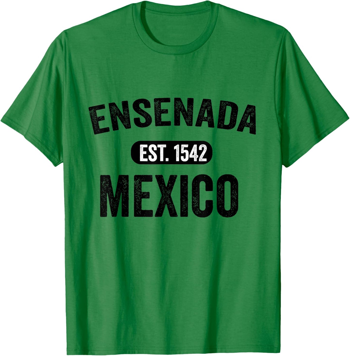 Ensenada Souvenir Mexico Retro Vintage Travel Men Women T-Shirt - T-Shirt | Irish Green
