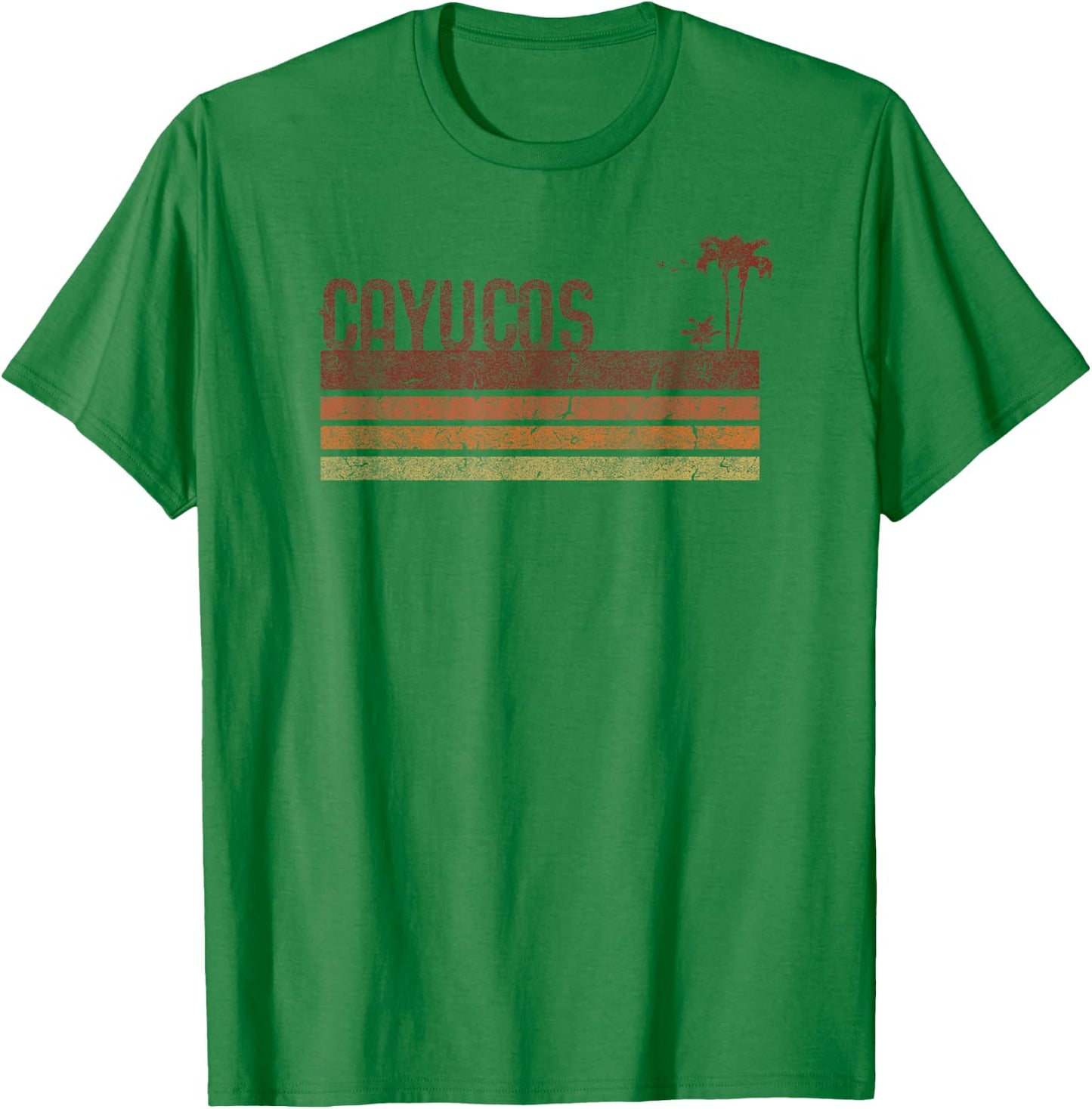 Cayucos California Vintage 70s 80s Vacation T-Shirt - T-Shirt | Irish Green