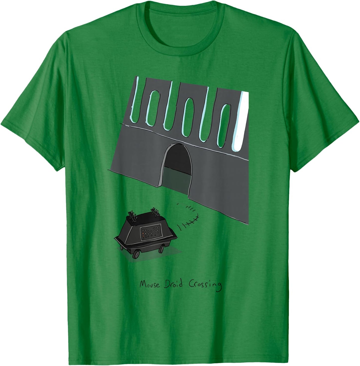 Star Wars Mouse Droid Crossing T-Shirt - T-Shirt | Irish Green