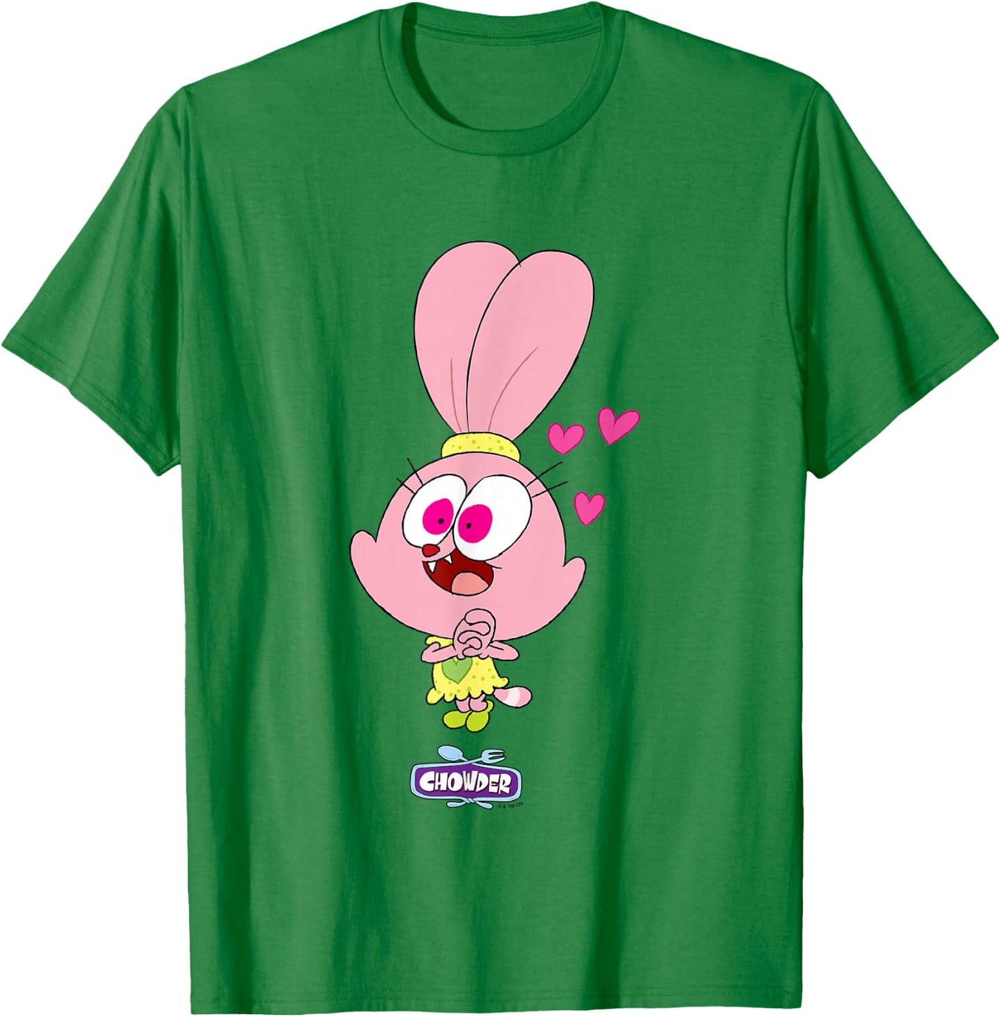 Chowder Valentine's Day Panini Watching Chowder Run Away T-Shirt - T-Shirt | Irish Green