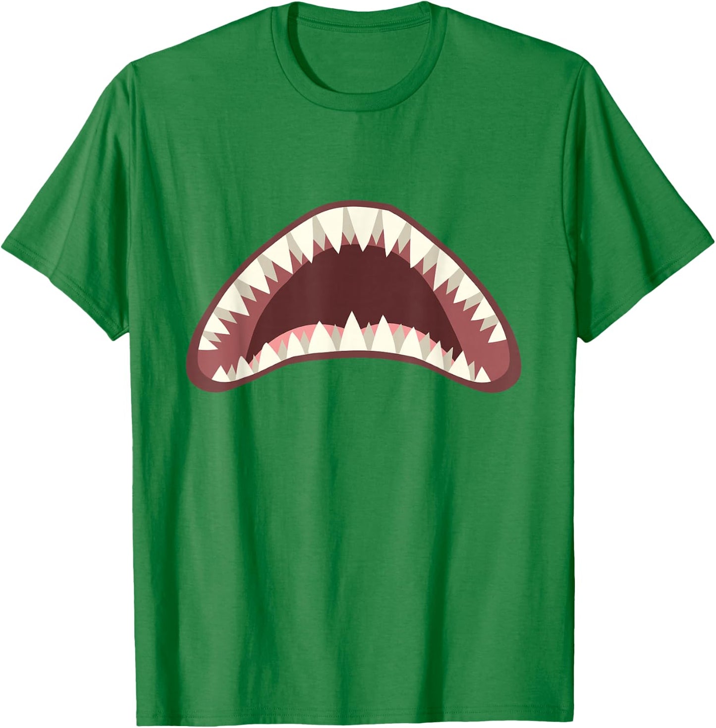 Halloween Shark Jaw Easy Last Minute Costume Kids Boys Men T-Shirt - T-Shirt | Irish Green
