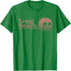 Vintage Long Beach California Palm Trees CA Retro Men Women T-Shirt - T-Shirt | Irish Green