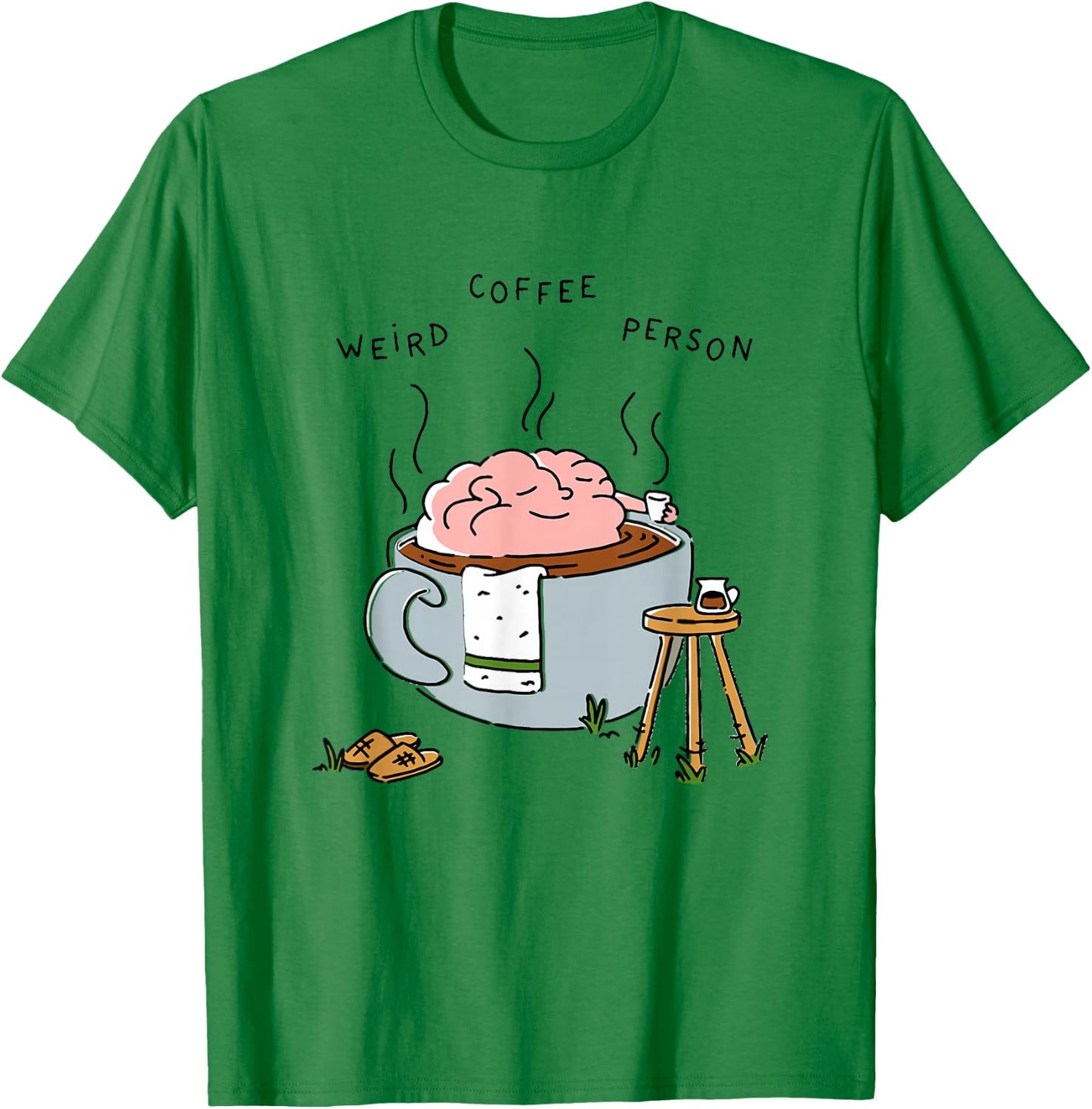 Weird Coffee Person T-Shirt - T-Shirt | Irish Green