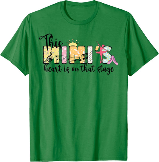 Mimi's Heart Dance Mimi Of A Dancer Mimi Grandma T-Shirt - T-Shirt | Irish Green