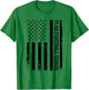 Funny Flag Football Coach USA American Flag T-Shirt - T-Shirt | Irish Green