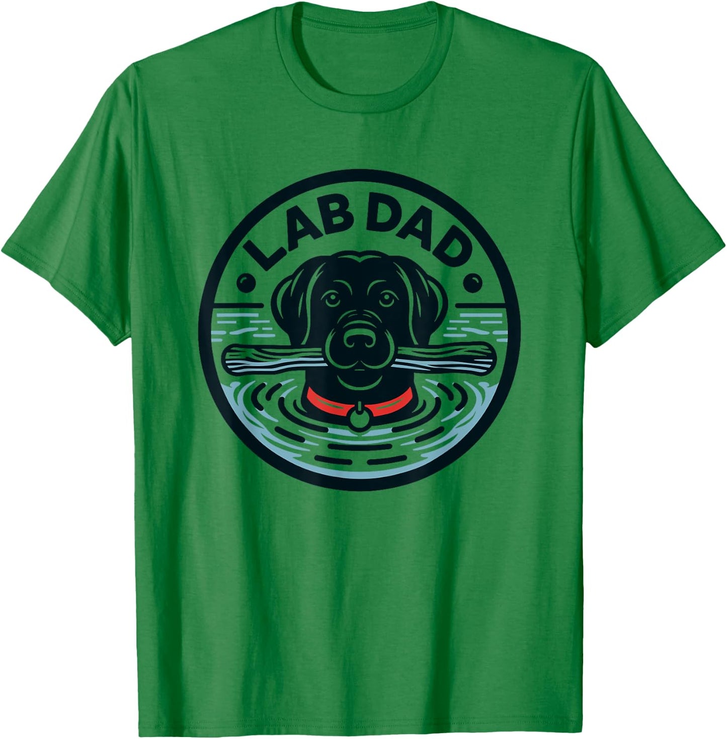Lab Dad | Labrador Retriever Dad T-Shirt - T-Shirt | Irish Green