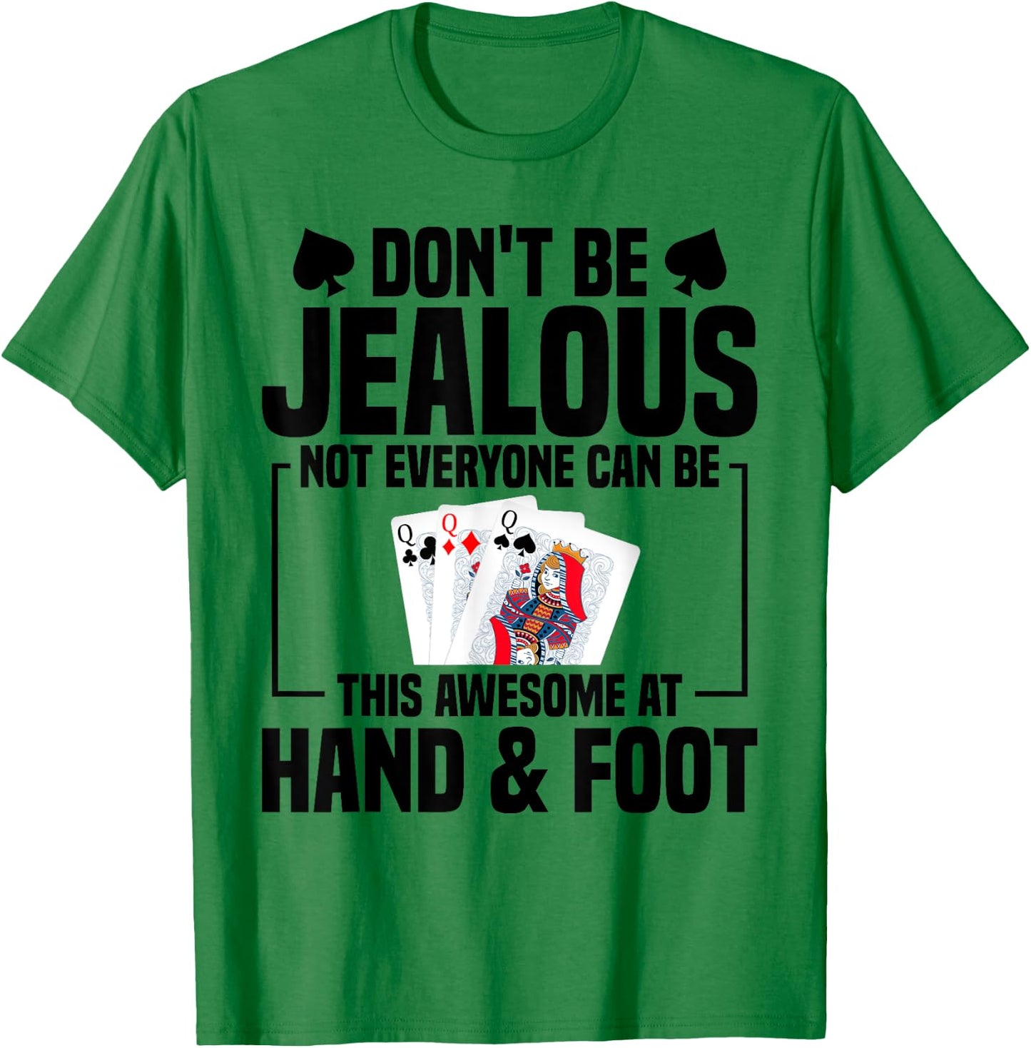 Hand Foot Card Game Set Score Partner Game Set Hand and Foot T-Shirt - T-Shirt | Irish Green