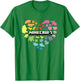 Minecraft Valentine's Day Heart Shaped Rainbow Icons T-Shirt - T-Shirt | Irish Green