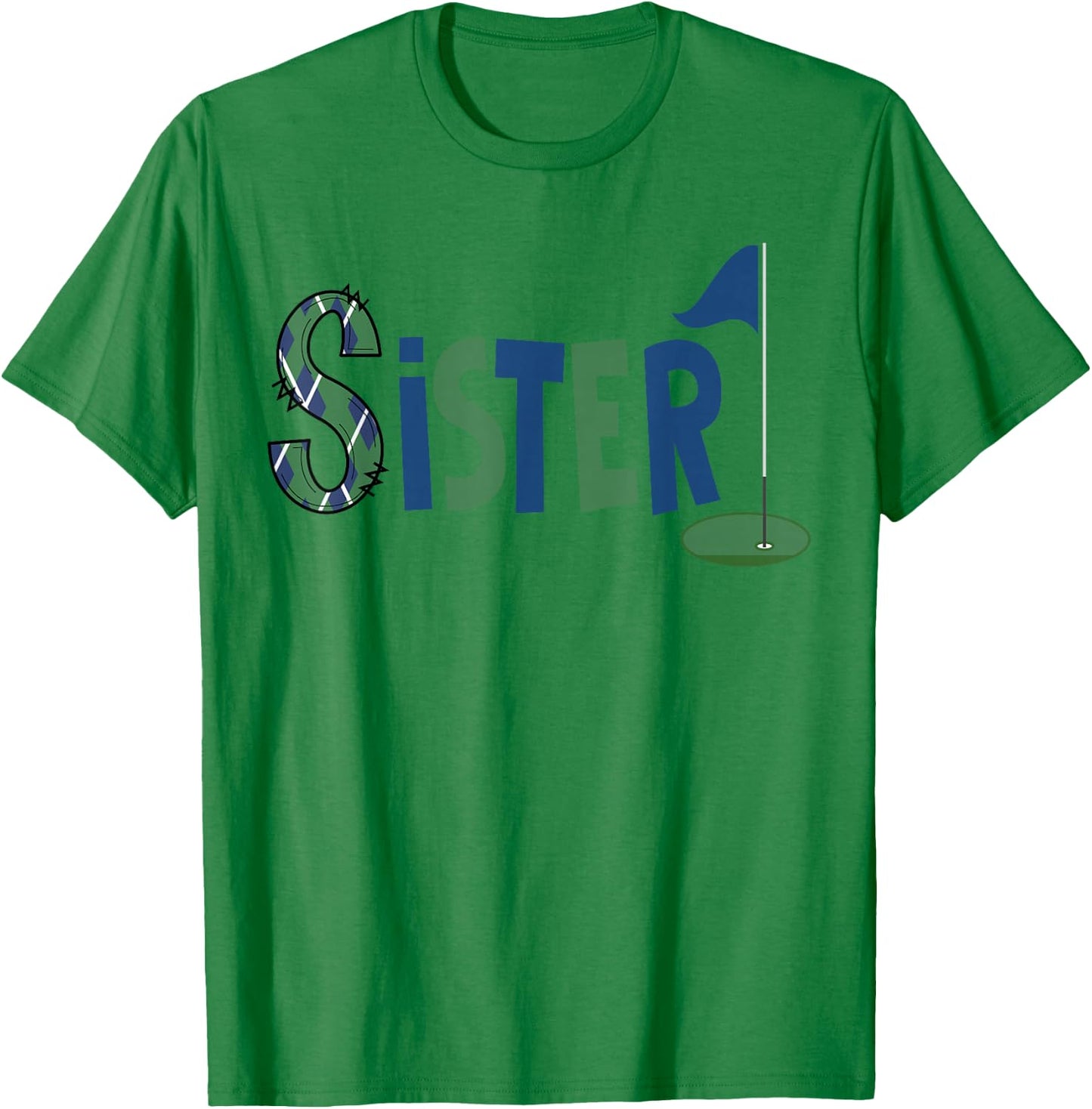 Sister of The Birthday Boy Hole in One Golf Sport Matching T-Shirt - T-Shirt | Irish Green
