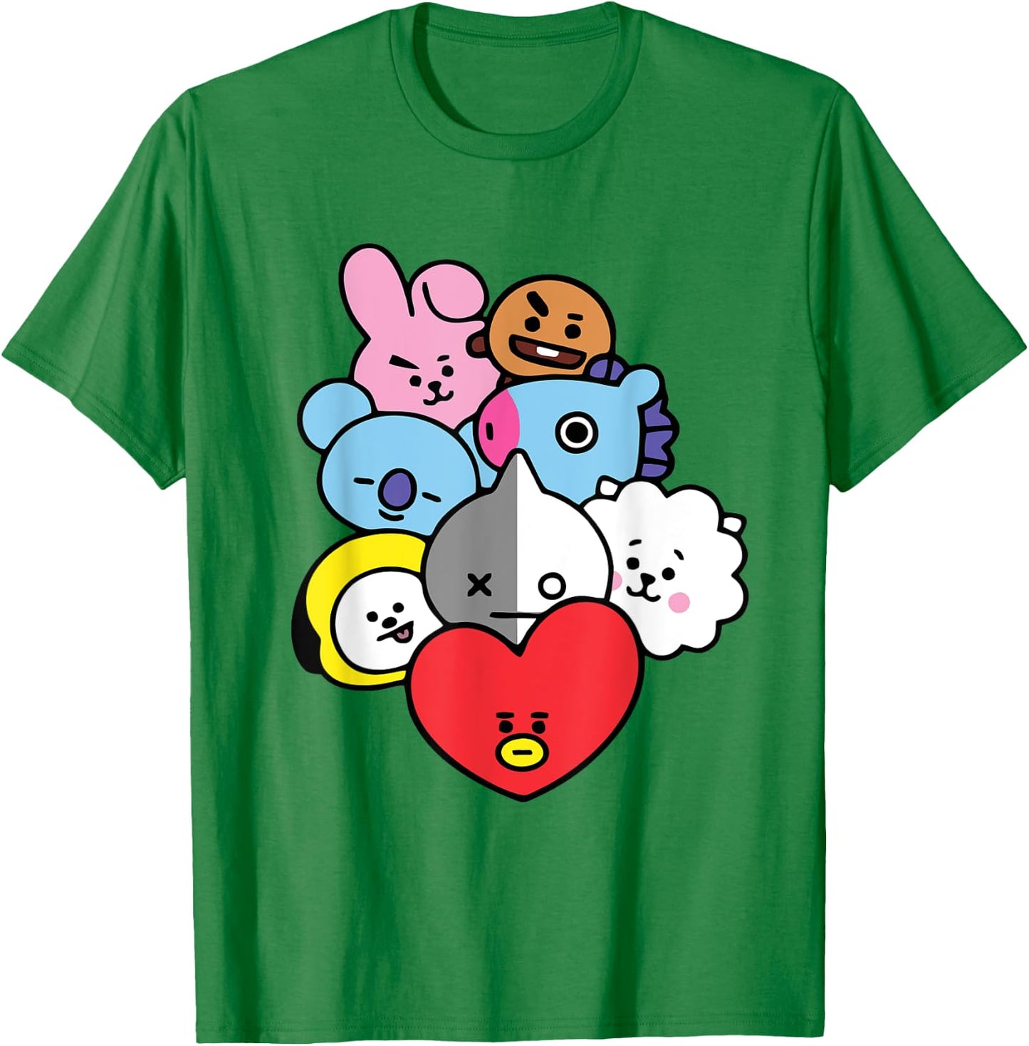 Cool K-Pop Cute Love Symbol K-Drama Korean Pop Music Fans T-Shirt - T-Shirt | Irish Green
