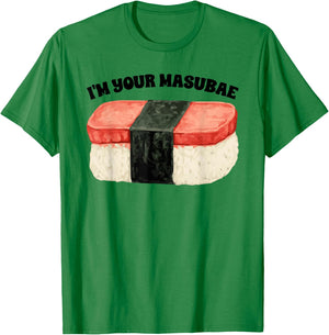 Funny Hawaii Musubi Pun Musubae Humor Couples T-Shirt - T-Shirt | Irish Green