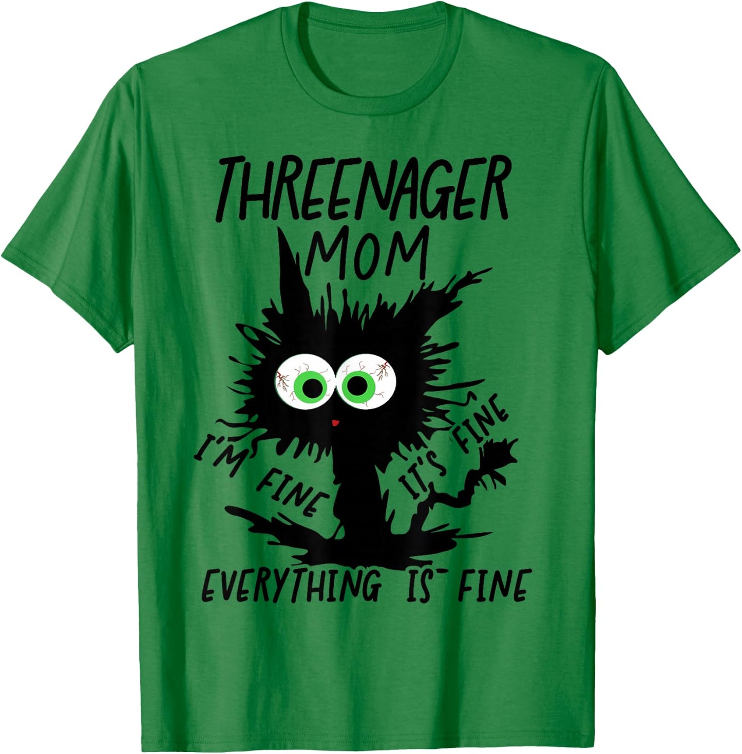 Mom Threenager Mom Mommy Of A Threenager T-Shirt - T-Shirt | Irish Green